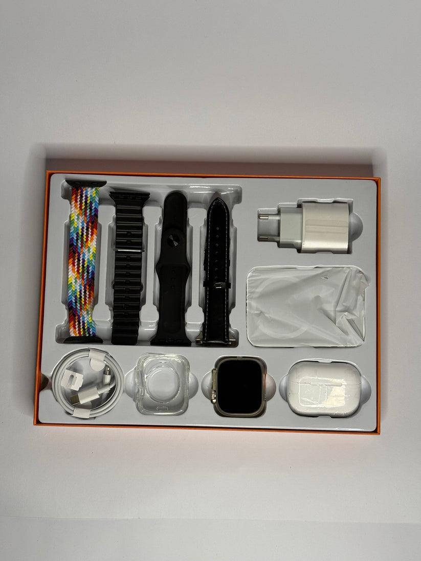 MVP 135 Bundle ( Watch + Airpods + MagSafe BP + Charger Set + 4 Straps )